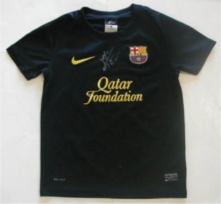 Lionel Messi Signed Barcelona Nike Kids Soccer Jersey Auto COA Great 2