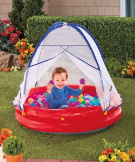 New Kids Inflatable 42 x 42 Kids Canopy Ball Play Pit w/ 50 Colorful