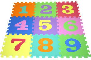 60 KIDS LEARNING NUMBERS PLAY MAT INTERLOCKING TILES PLAYMAT USE WITH