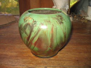 Beautiful Studio Art Pottery Raku Vase Signed  Rift Zone 