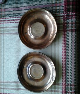 art brass pin dishes depicting penny coins dated 1902 King Edward V11