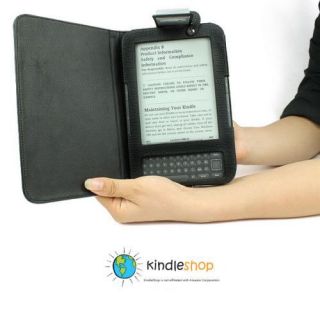 NEW  Kindle Keyboard 3 G WiFi Light Case Lighted Cover 3G Black