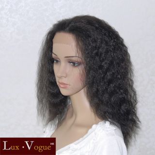 Handsewn Synthetic Full Lace Front Kinky Wigs 9118 1B