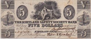 KIRTLAND SAFETY SOCIETY BANK NOTES 1837 MORMON MONEY COMPLETE SET 8