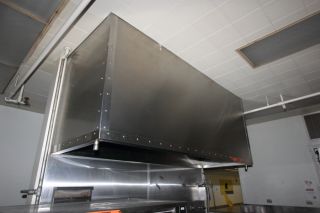 Commercial Kitchen Grill Exhaust Hood 10 Wide Stainless For Removal By