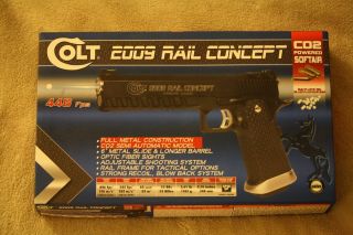 KJ Works Colt 1911 Rail Concept Gas Airsoft Gun