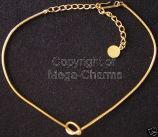 Gold Plate Childs Snake Chain Knott Necklace NK029