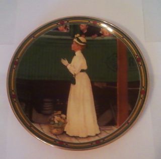 1986 Knowles Norman Rockwell Plate A Mothers Welcome