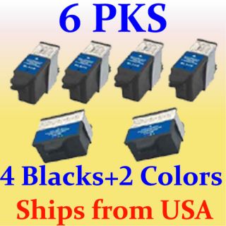 6pks ink inkjet Cartridge 1215581 for Kodak 10 EasyShare 5100 5300