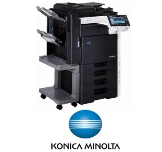 Konica Bizhub C203 with Feed Fax Finisher Bank Print Scan 196K Copies