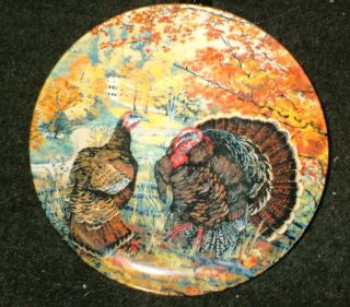 Knowles The Wild Turkey Collector Plate 1987 Size 8 1 2
