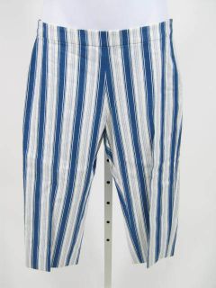 Kors Michael Kors Blue Striped Capri Cropped Pants 4P