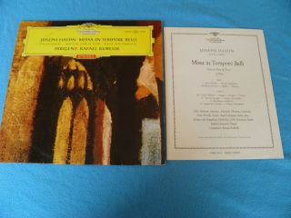 Haydn Kubelik DGG Red Stereo SLPM 138881 Tulip LP