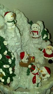 Kurt Adler Christmas Santa Fountain Music and LED Lights Beautiful