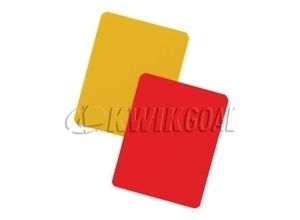 Pack of 3 Soccer Kwik Goal Referee Warning Cards New Red Yellow Card