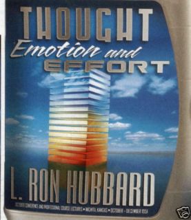 Thought Emotion and Effort CDs L Ron Hubbard New $325