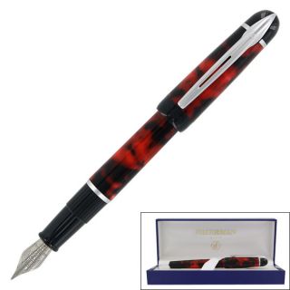 Waterman Kultur Red Marble Ct Fountain Pen Fine Point