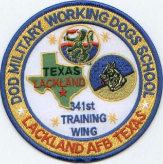 Military Working Dogs School Patch Lackland TX