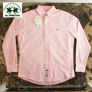 New La Martina Pink Long Sleeve Shirt Genuine RRP £90 BNWT