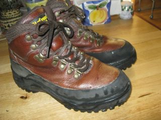 Lacrosse 7157 Leather Rubber Steel Toe Boots Mens 8