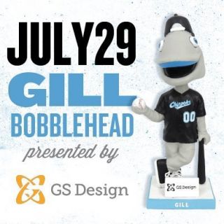 Lakeshore CHINOOKS Milwaukee BREWERS Gill Mascot Bobblehead SGA 7 29