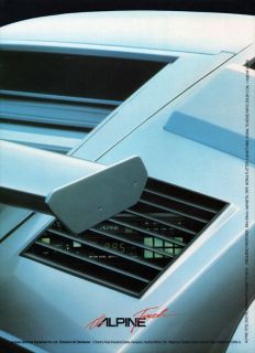 Lamborghini Countach Alpine 1985 A3 Retro Poster