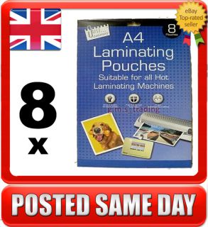 Quality Strong A4 Hot Laminating Pouches Sheets 160 Mic