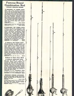 1955 Ad Airex Fishing Larchmont Outfits Whirlaway Combination Reel Rod