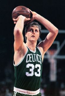 Larry Bird Poster Basketball Three Point Shooter Boston Celtics