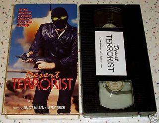 Desert Terrorist Bruce Miller Larry Finch VHS Notrental