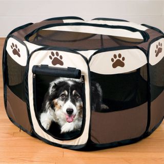 Large Portable Pet Dog Puppy Cat Playpen Folding Easy Storage