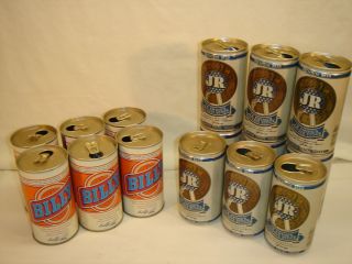 Beer Can Lot; Billy Beer & JR Beer ( $2 each ) Larry Hagman Carter
