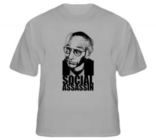 Larry David Social Assassin Curb Enthusiasm Grey Tshirt