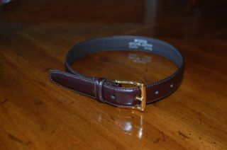 Boys Genuine Brown Leather Belt 20 50 Small