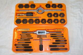 40 piece Tungsten Steel Complete TAP and DIE SET Metric Size Coarse