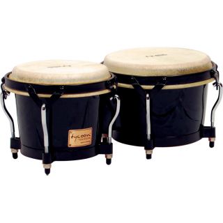 Quality Supremo Series Black Latin Bongo Percussion Drums Set