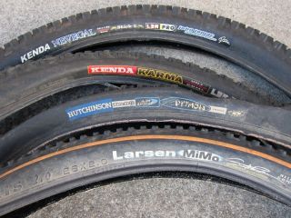  of used MTB 26 tires 1 95 2 0 Maxxis Larsen Mimo Kenda Karma Nevegal