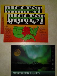 Lot of 3 Alaska Unused Postcards 041A