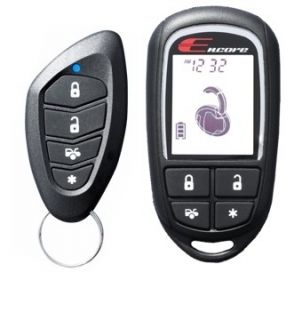 New Encore E7 LCD Remote Start 2way Pager Car Alarm 4 Channel