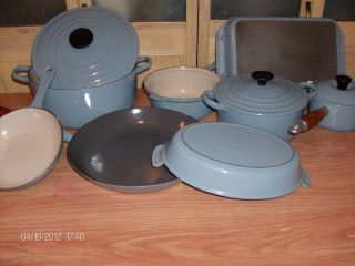 Le Creuset Vintage RARE Satin Blue 11 Piece Cookware Set
