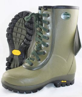 Le Chameau Mens Alsace Boot Olive Green NWT Lined Waterproof Natural