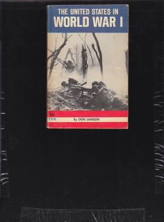1964 The United States in World War 1 1st Ed Don Lawson