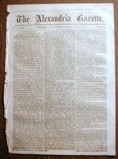 Civil War Newspaper Grant vs Lee Battle of Cold Harbor Virginia