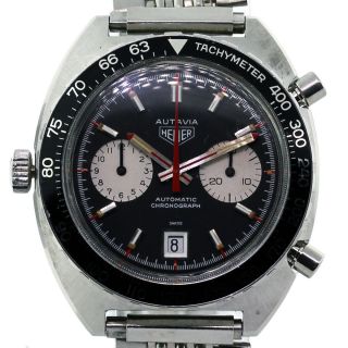 Heuer Autavia Vintage Automatic Stainless Steel Mens Watch