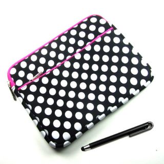 Polka Dot Sleeve Cover Case Le Pan TC 970 Google Android Tablet w