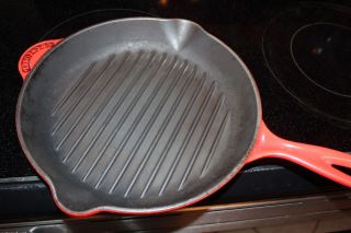 Le Creuset Enameled Cast Iron 10 1 4 inch Skillet Grill Pan