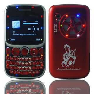  Quad band Triple sim 3 sim TV Led light Cell phone T mobile AT T Red