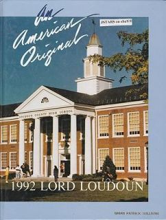 1992 Loudoun County High School Yearbook Leesburg VA
