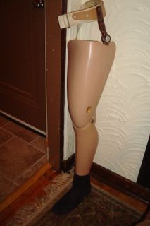 Vintage Wooden Prosthetic Leg