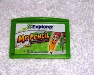 Leapster Explorer LeapPad Mr Pencil Saves Doodleburg Cartridge Game